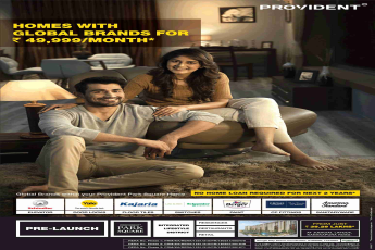 Homes with global brands for Rs. 49999 per month at Provident Park Square in Bangalore